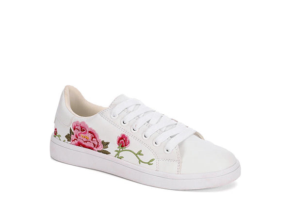 LANEY EMBROIDERED ROSETTE SNEAKERS
